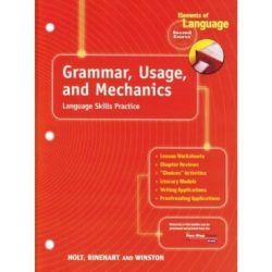 Grammar usage and mechanics workbook answers